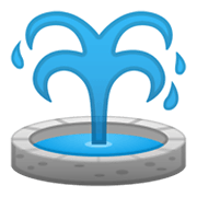 Emoji ⛲ Fontana su Google Android 10.0.