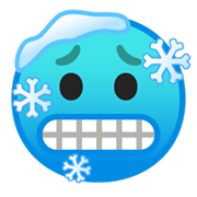 Emoji 🥶 Faccina Congelata su Google Android 10.0.