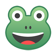 🐸 Emoji Frosch Google Android 10.0.
