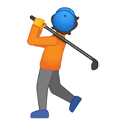 🏌️ Emoji Golfista na Google Android 10.0.