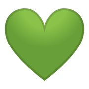 💚 Emoji Coração Verde na Google Android 10.0.