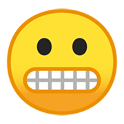 Emoji 😬 Faccina Con Smorfia su Google Android 10.0.