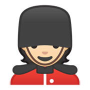 Émoji 💂🏻 Garde : Peau Claire sur Google Android 10.0.