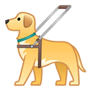 Emoji 🦮 Cane Guida su Google Android 10.0.