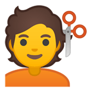 💇 Emoji Persona Cortándose El Pelo en Google Android 10.0.