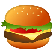 Emoji 🍔 Hamburger su Google Android 10.0.