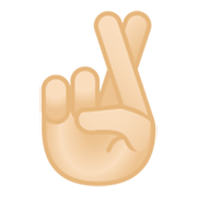 🤞🏻 Emoji Dedos Cruzados: Tono De Piel Claro en Google Android 10.0.