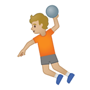 🤾🏼 Emoji Handballspieler(in): mittelhelle Hautfarbe Google Android 10.0.