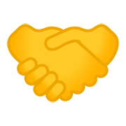 Emoji 🤝 Stretta Di Mano su Google Android 10.0.