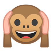 🙉 Emoji sich die Ohren zuhaltendes Affengesicht Google Android 10.0.