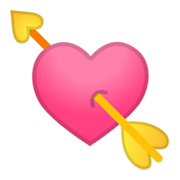 Emoji 💘 Cuore Con Freccia su Google Android 10.0.