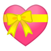 Émoji 💝 Cœur Avec Ruban sur Google Android 10.0.