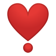 Emoji ❣️ Punto Esclamativo A Cuore su Google Android 10.0.