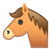 Emoji 🐴 Muso Di Cavallo su Google Android 10.0.
