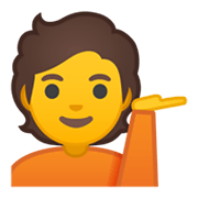 Emoji 💁 Persona Al Punto Informazioni su Google Android 10.0.