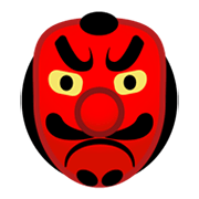 👺 Emoji Demonio Japonés Tengu en Google Android 10.0.
