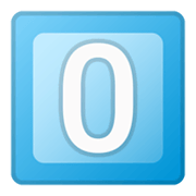 Emoji 0️⃣ Tasto: 0 su Google Android 10.0.
