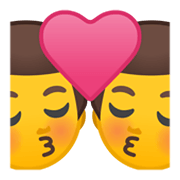 👨‍❤️‍💋‍👨 Emoji Beso: Hombre Y Hombre en Google Android 10.0.