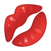 Émoji 💋 Trace De Rouge à Lèvres sur Google Android 10.0.