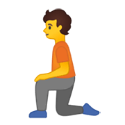 🧎 Emoji Persona De Rodillas en Google Android 10.0.