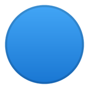 🔵 Emoji Círculo Azul Grande en Google Android 10.0.