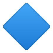 Emoji 🔷 Rombo Blu Grande su Google Android 10.0.