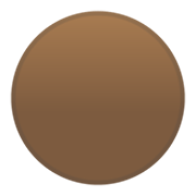 Emoji 🟤 Cerchio Marrone su Google Android 10.0.