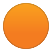 🟠 Emoji oranger Kreis Google Android 10.0.