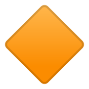 Émoji 🔶 Grand Losange Orange sur Google Android 10.0.