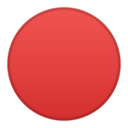 🔴 Emoji Círculo Rojo Grande en Google Android 10.0.