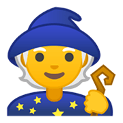 Emoji 🧙 Mago su Google Android 10.0.