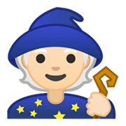 🧙🏻 Emoji Persona Maga: Tono De Piel Claro en Google Android 10.0.
