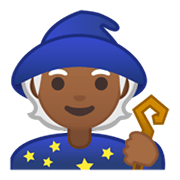 🧙🏾 Emoji Persona Maga: Tono De Piel Oscuro Medio en Google Android 10.0.