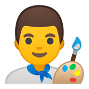 👨‍🎨 Emoji Artista Hombre en Google Android 10.0.