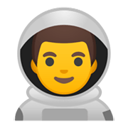 Émoji 👨‍🚀 Astronaute Homme sur Google Android 10.0.