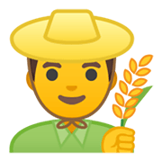 👨‍🌾 Emoji Fazendeiro na Google Android 10.0.