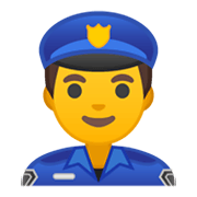 👮‍♂️ Emoji Policial Homem na Google Android 10.0.