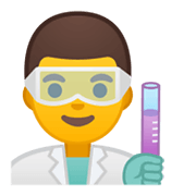 Émoji 👨‍🔬 Scientifique Homme sur Google Android 10.0.