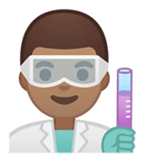 👨🏽‍🔬 Emoji Cientista Homem: Pele Morena na Google Android 10.0.