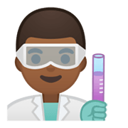 👨🏾‍🔬 Emoji Científico: Tono De Piel Oscuro Medio en Google Android 10.0.