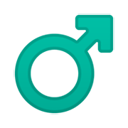 Emoji ♂️ Simbolo Genere Maschile su Google Android 10.0.