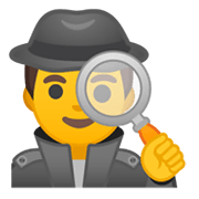 🕵️‍♂️ Emoji Detetive Homem na Google Android 10.0.