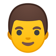 Emoji 👨 Uomo su Google Android 10.0.