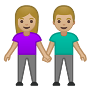 Emoji 👫🏼 Uomo E Donna Che Si Tengono Per Mano: Carnagione Abbastanza Chiara su Google Android 10.0.