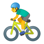 Émoji 🚴‍♂️ Cycliste Homme sur Google Android 10.0.