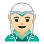 Émoji 🧝🏻‍♂️ Elfe Homme : Peau Claire sur Google Android 10.0.