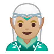 Émoji 🧝🏼‍♂️ Elfe Homme : Peau Moyennement Claire sur Google Android 10.0.