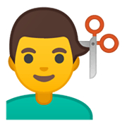 💇‍♂️ Emoji Homem Cortando O Cabelo na Google Android 10.0.