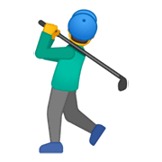 🏌️‍♂️ Emoji Hombre Jugando Al Golf en Google Android 10.0.