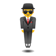 Emoji 🕴️ Uomo Con Completo Che Levita su Google Android 10.0.